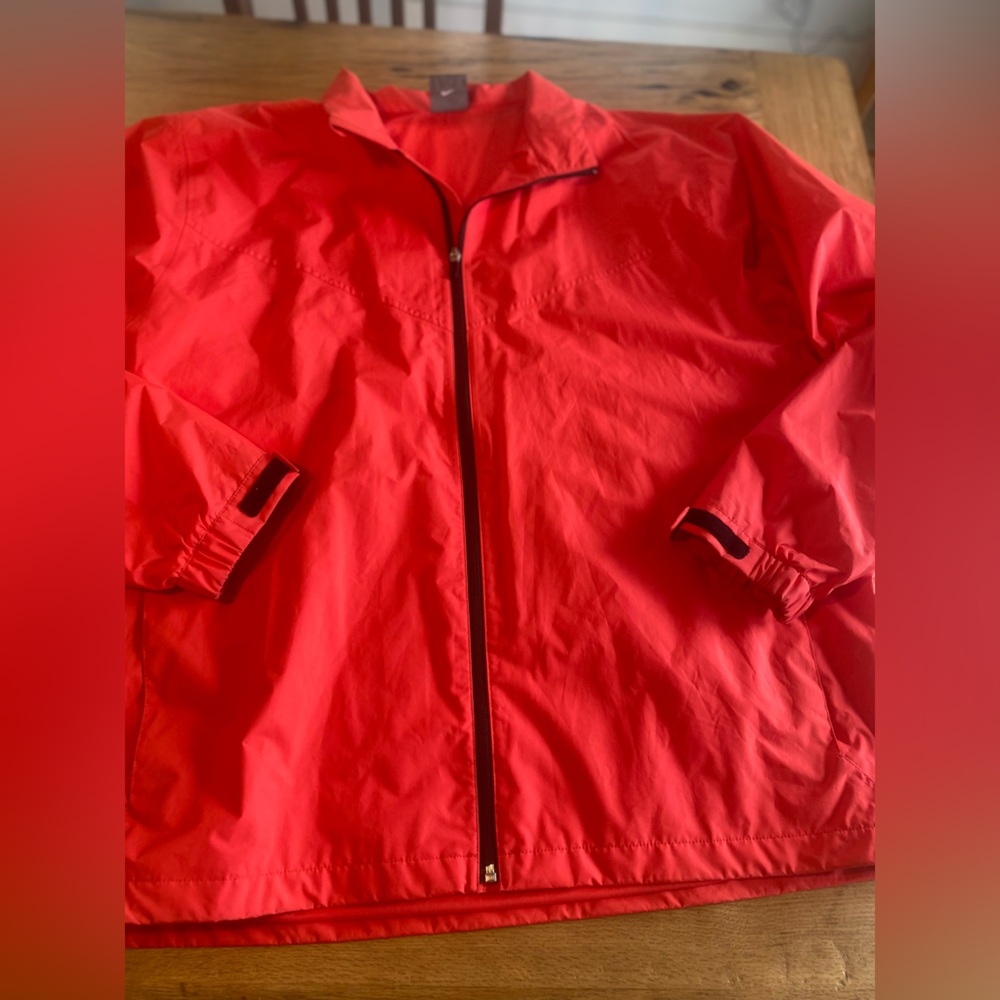Nike Golf‎ Storm-Fit Orange Full Zip Jacket XXL Men’s Preowned
